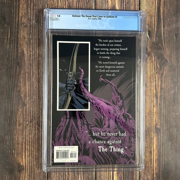 Bry's Comics * Vengeance of Bane Special #1 CGC 9.8 WP Signature Series Signed by Chuck Dixon and Graham Nolan  1st appearance, cover and origin of Bane