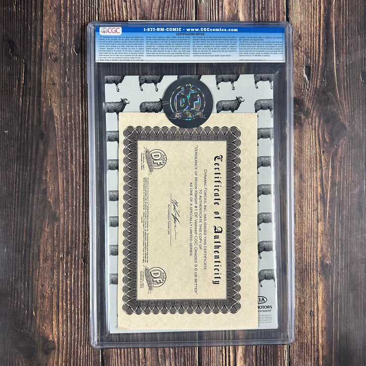 Bry's Comics Vengeance of the Moon Knight #1 CGC 9.8 WP Dynamic Forces Limited Edition (Negative Variant)