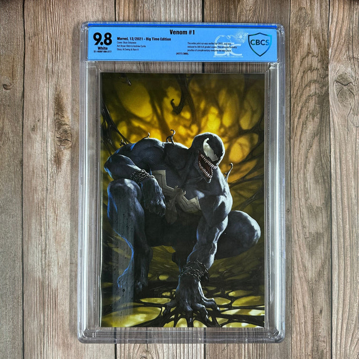 Bry's Comics Venom #1 CBCS 9.8 WP Big Time Edition Cover by Skan Srisuwan, 1st Full Appearance of Meridius, 1st Cameo of Bedlam (#277/300)