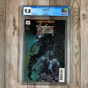 Bry's Comics Venom #15 CGC 9.8 WP Secret Variant Cover Red Splatter Title indicating an additional page tie-in to Absolute Carnage
