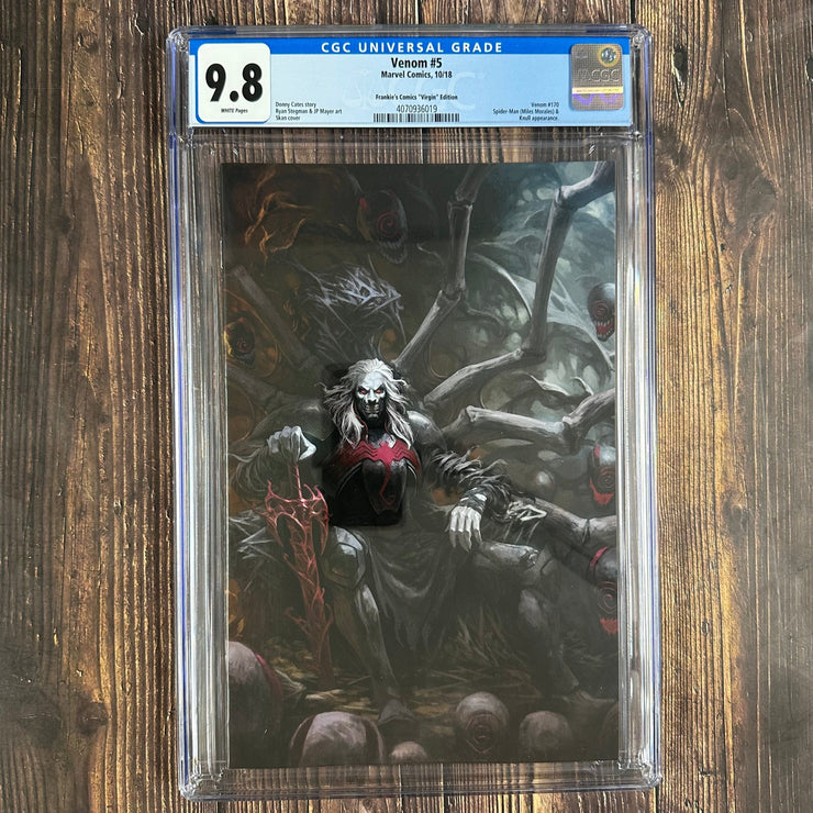 Bry's Comics Venom #5 CGC 9.8 Frankie's Comics "Virgin" Edition