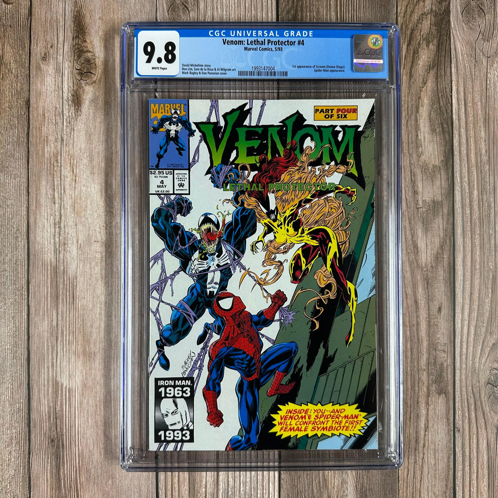 Bry's Comics Venom: Lethal Protector #4 CGC 9.8 WP 1st appearance of Scream, 1st cameo appearance of Agony, Lasher, Phage, and Riot
