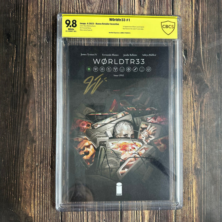Bry's Comics *  W0rldtr33 #1 CBCS 9.8 WP 1:100 Variant Cover by Alvaro Martinez Bueno CBCS Verified Signature: James Tynion IV , 1st appearance of Ellison Lane and Gabriel