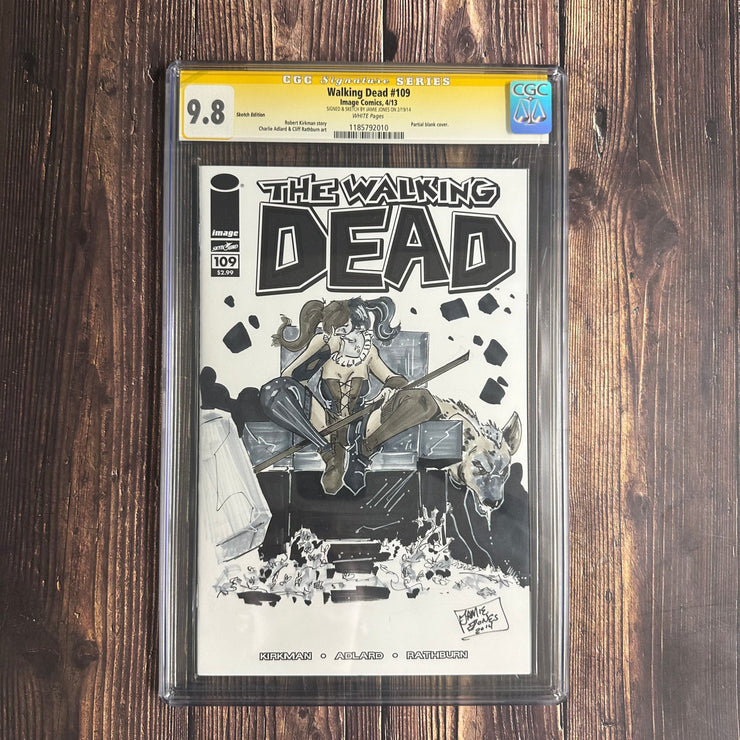 Bry's Comics Walking Dead #109 CGC 9.8 WP, Signature Series, Signed and sketch by Jamie Jones