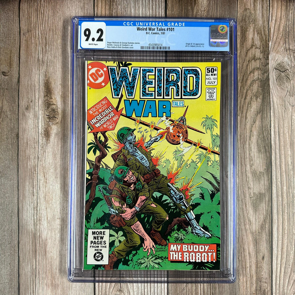 Bry's Comics Weird War Tales #101 CGC 9.2 WP Origin and 1st appearance of G.I. Robot J.A.K.E.