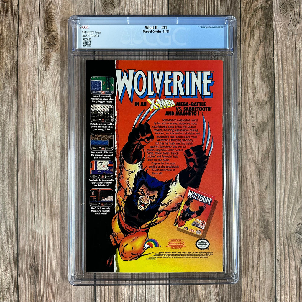 Bry's Comics What If...? #31 CGC 9.8 WP 1st appearance of alternate reality Cosmic Spider-Man who retained his powers (Cert:2003)
