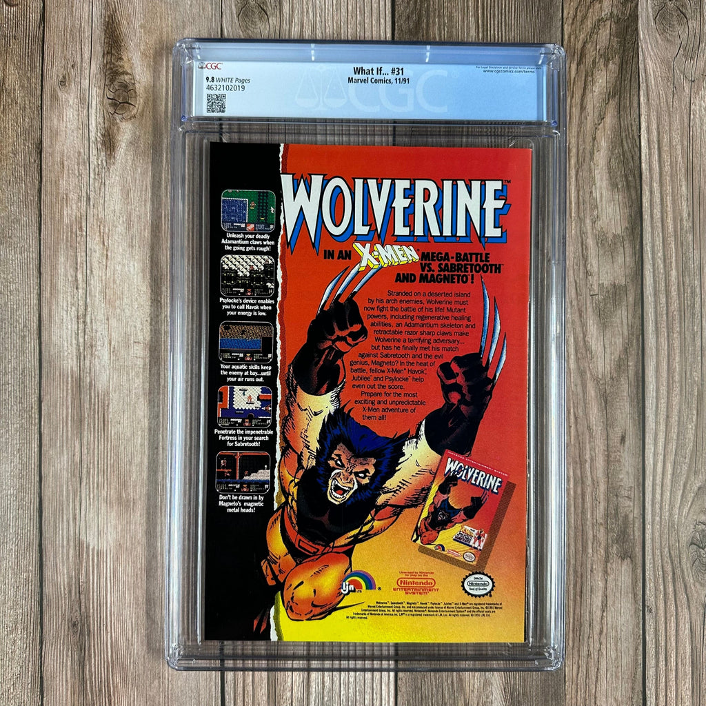 Bry's Comics What If...? #31 CGC 9.8 WP 1st appearance of alternate reality Cosmic Spider-Man who retained his powers (Cert:2019)