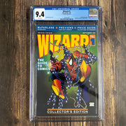 Bry's Comics Wizard #1 CGC 9.4 Cover art by Todd McFarlane