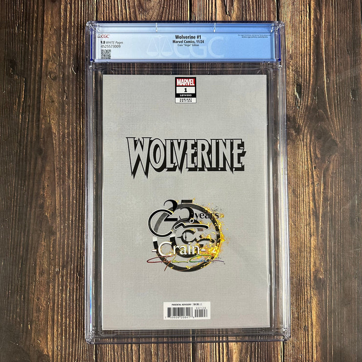 Bry's Comics Wolverine #1 CGC 9.8 Clayton Crain Virgin Edition