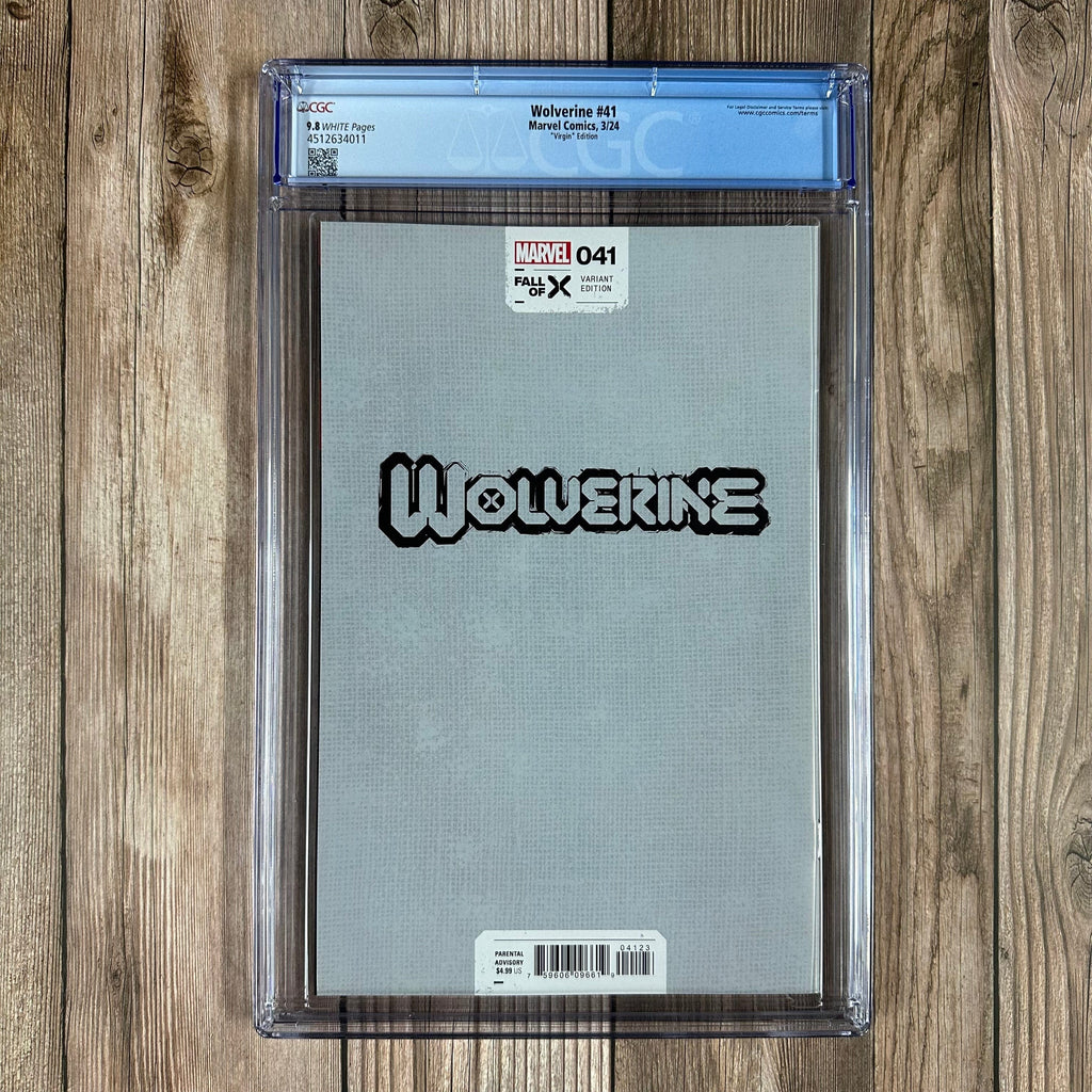 Bry's Comics Wolverine #41 CGC 9.8 WP 1:100 "Virgin" Edition Cover by Leinil Francis Yu