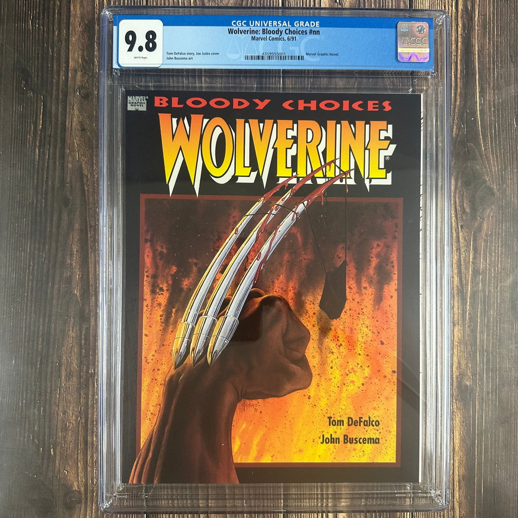 Bry's Comics Wolverine: Bloody Choices #nn CGC 9.8 WP Marvel Graphic Novel, Painted cover by Joe Jusko