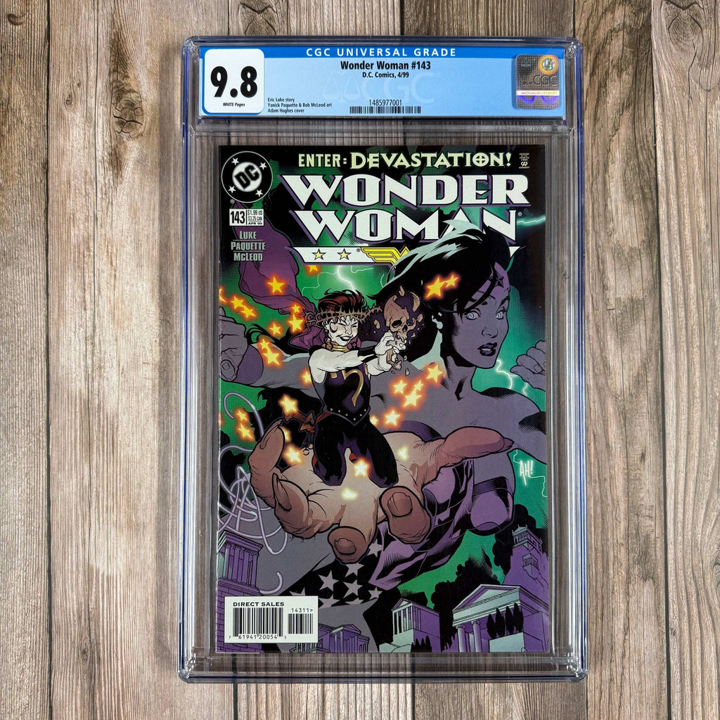 Bry's Comics Wonder Woman #143 CGC 9.8 WP 1st appearance and cover of Devastation, cover art by Adam Hughes