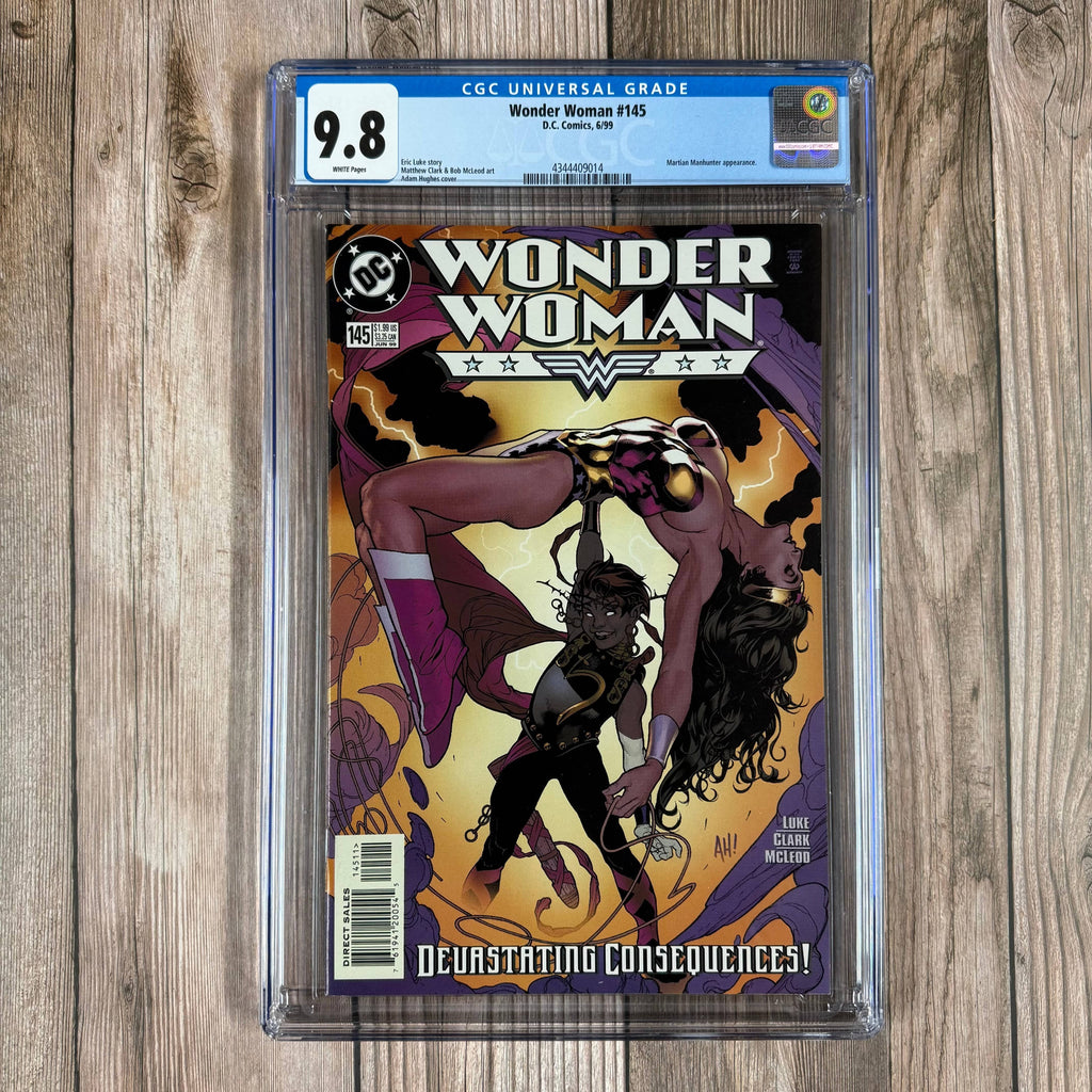 Bry's Comics Wonder Woman #145 CGC 9.8 WP Origin of Devastation, cover art by Adam Hughes