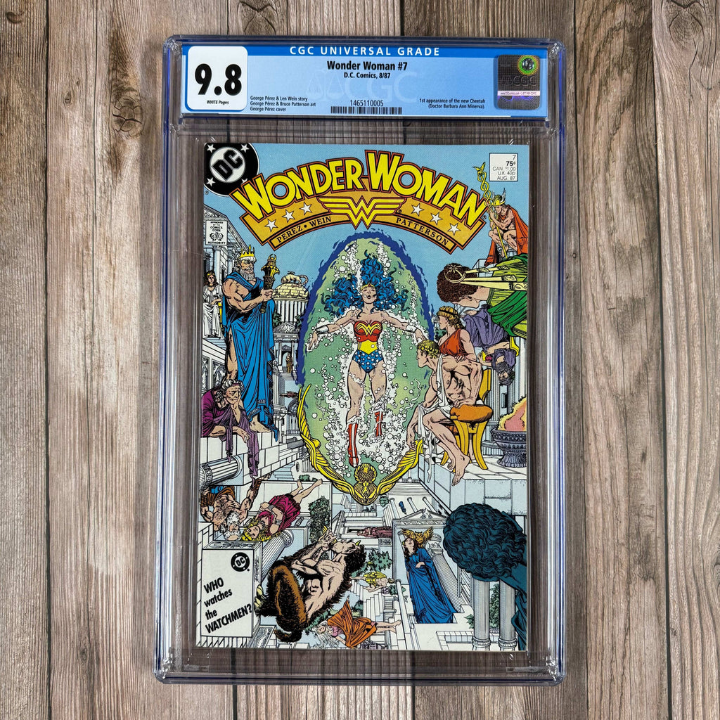 Bry's Comics Wonder Woman #7 CGC 9.8 WP 1st appearance of Barbara Ann Minerva and Epione