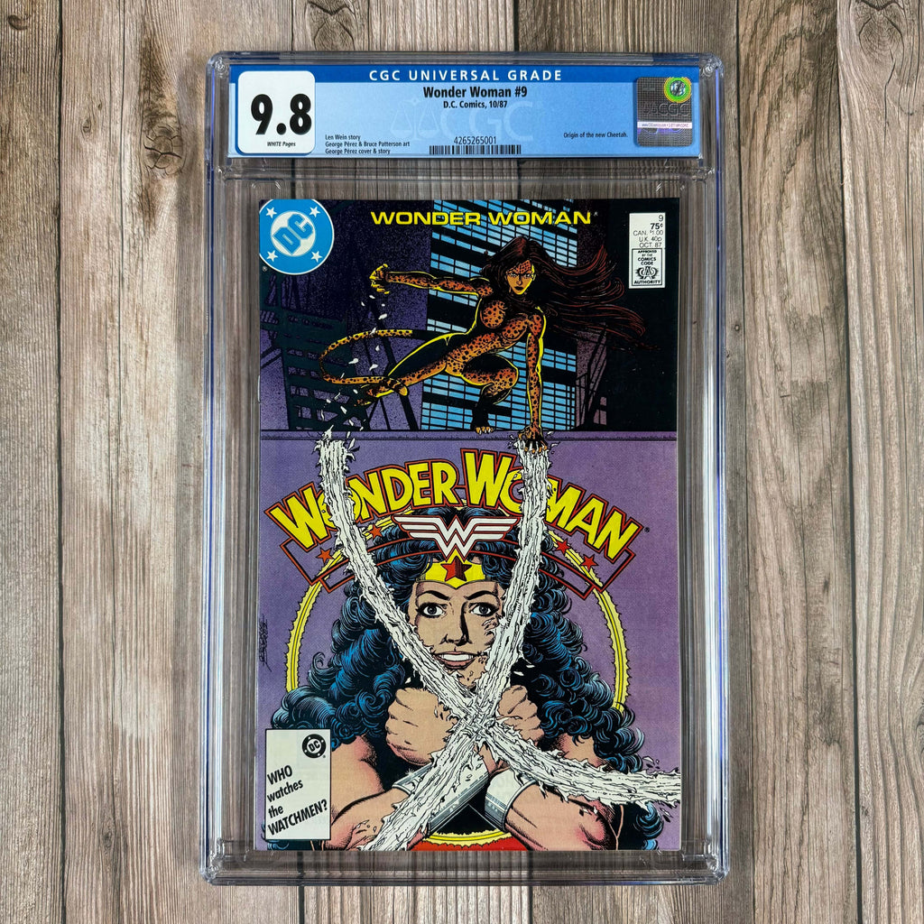 Bry's Comics Wonder Woman #9 CGC 9.8 WP 1st appearance and origin of Barbara Minerva as the third Cheetah