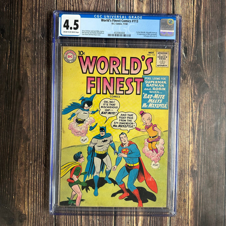 Bry's Comics * World's Finest Comics #113 CGC 4.5 1st appearance of Miss Arrowette