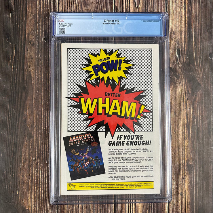 Bry's Comics X-Factor #15 CGC 9.8 WP 1st partial team app of the Horsemen of Apocalypse