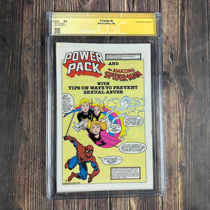 Bry's Comics X-Factor #6 CGC 9.6 WP SS Signed and Sketch by Joe Rubinstein 1st full appearance and cover of Apocalypse