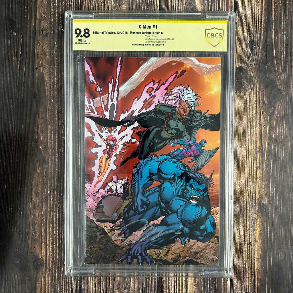 Bry's Comics X-Men #1 CBCS 9.8 WP Witnessed Signature of Jim Lee, Mexican Virgin Foil Variant Edition A  *