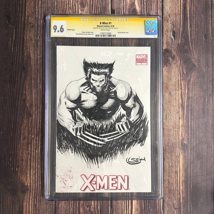 Bry's Comics X-Men #1  CGC 9.6 WP, Signature Series, Signed and sketch by Sajad Shah