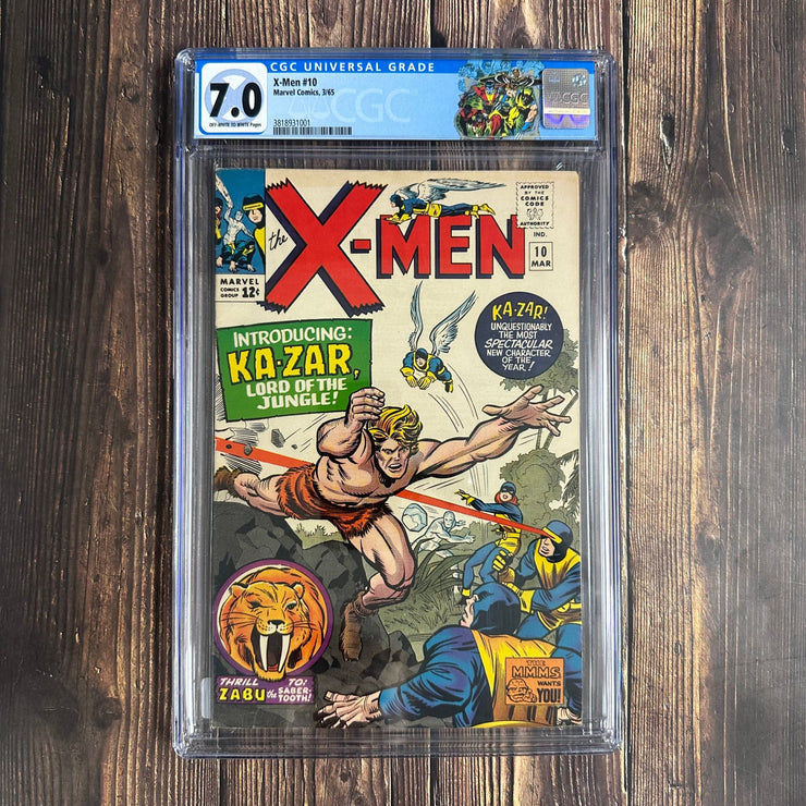 Bry's Comics X-Men #10 CGC 7.0 , 11st appearance of Ka-Zar in the Silver Age, and Zabu