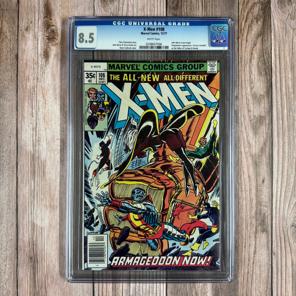 Bry's Comics X-Men #108 CGC 8.5 WP 1st John Byrne artwork on the X-Men title, Claremont and Byrne collaboration begins