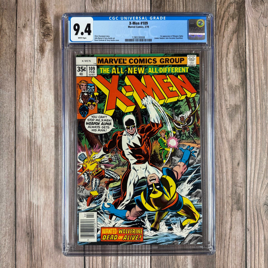 Bry's Comics X-Men #109 CGC 9.4 WP 1st appearance of Weapon Alpha (James MacDonald Hudson, later Vindicator)