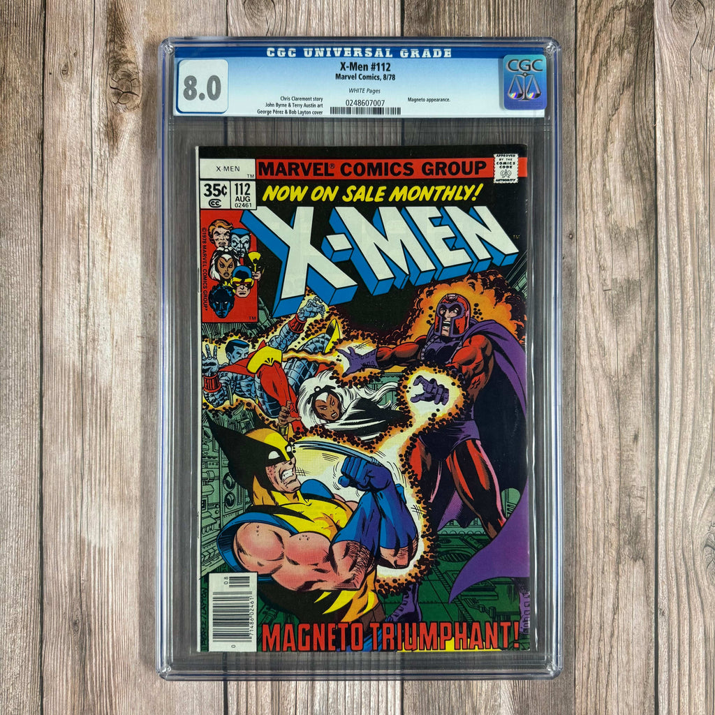 Bry's Comics X-Men #112 CGC 8.0 WP Classic cover art by George Perez