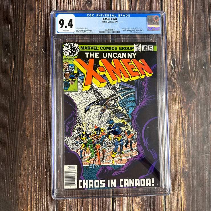 Bry's Comics X-Men #120 CGC 9.4 WP, 1st cameo team app of Alpha Flight (cert 3012)