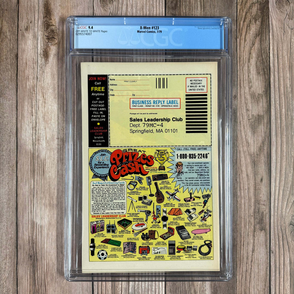 Bry's Comics X-Men #123 CGC 9.4 Storm's nipple is exposed in a panel where she is blow-drying her hair