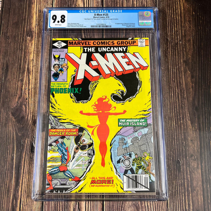 Bry's Comics X-Men #125 CGC 9.8 WP , 1st cameo of Mutant X aka Proteus !