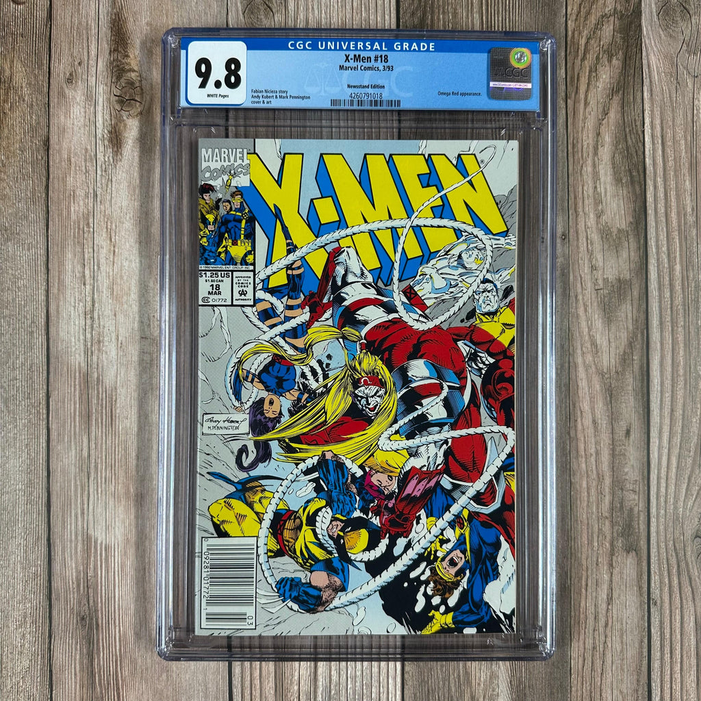 Bry's Comics X-Men #18 CGC 9.8 WP Cover Art by Andy Kubert, NEWSSTAND EDITION