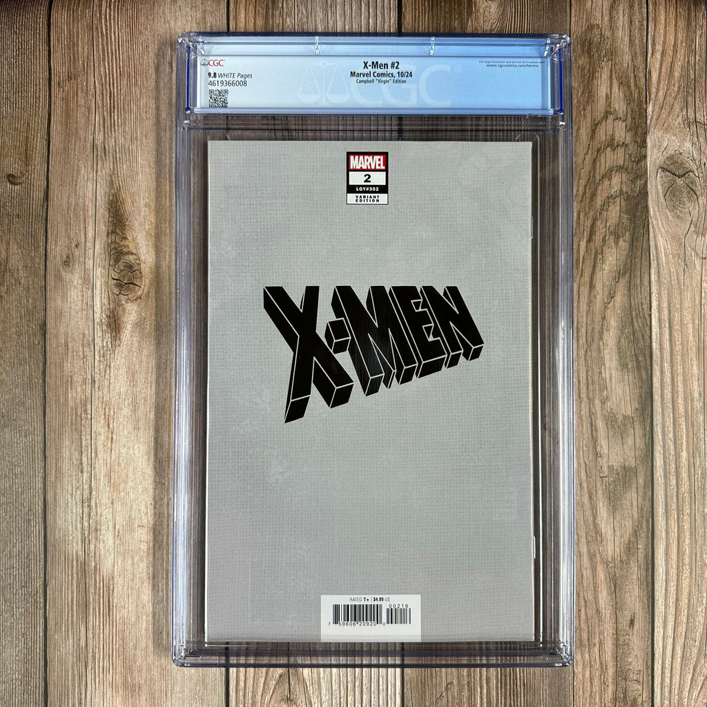 Bry's Comics X-Men #2 CGC 9.8 WP 1:100 Variant cover art by J. Scott Campbell, 1st appearance of Ben Liu (Cert:6008)