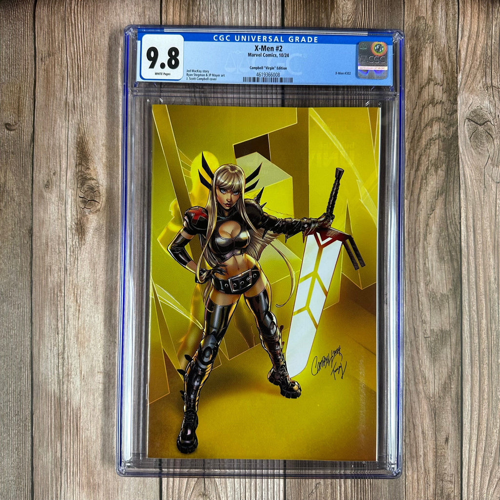 Bry's Comics X-Men #2 CGC 9.8 WP 1:100 Variant cover art by J. Scott Campbell, 1st appearance of Ben Liu (Cert:6008)