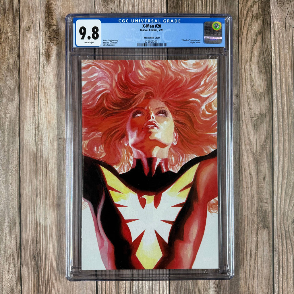 Bry's Comics X-Men #20 CGC 9.8 WP Timeless Virgin Variant Cover Art by Alex Ross