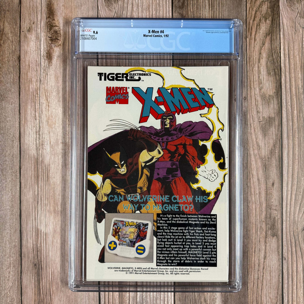 Bry's Comics X-Men #4 CGC 9.6 WP  1st Full Omega Red, NEWSSTAND EDITION (Cert: 7004)