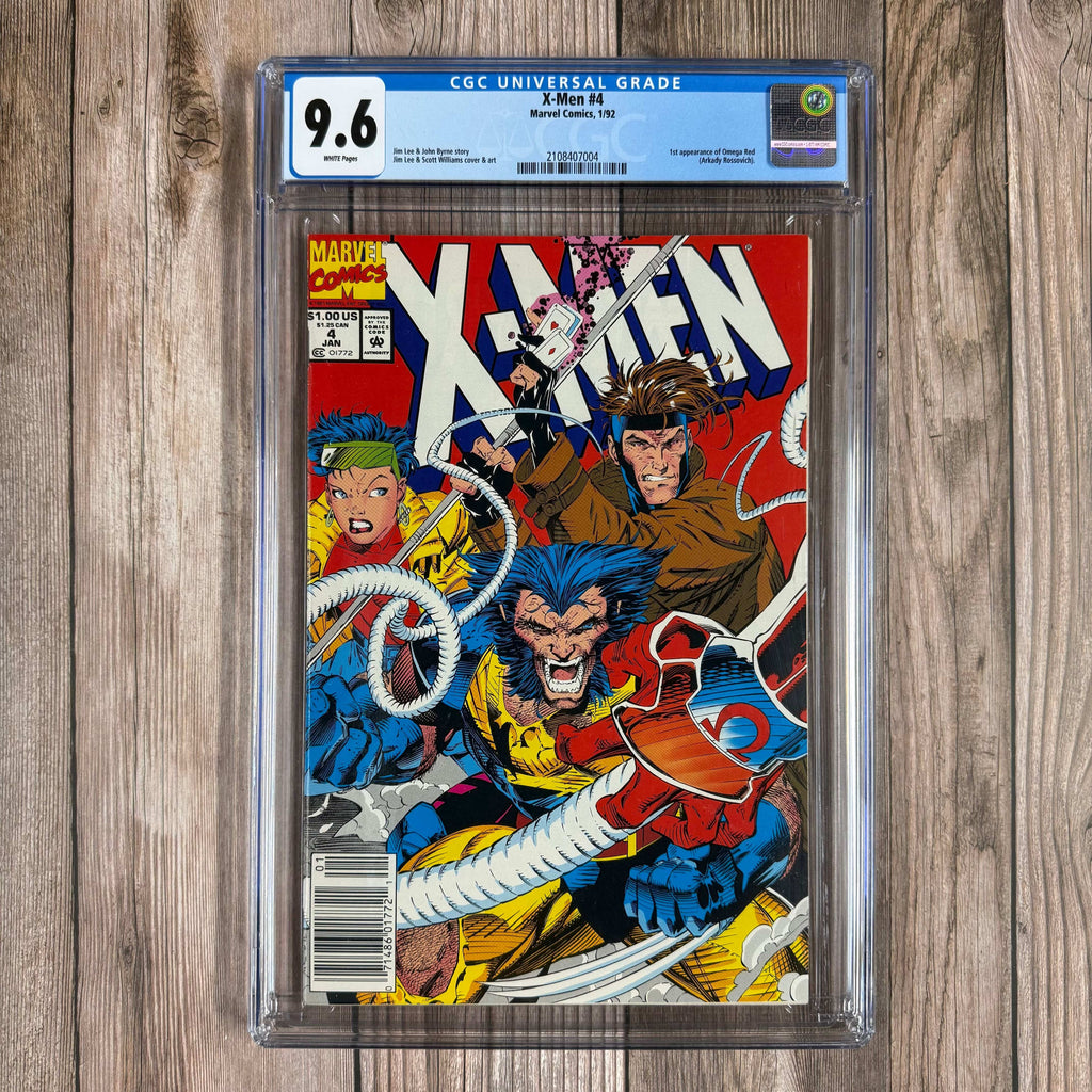 Bry's Comics X-Men #4 CGC 9.6 WP  1st Full Omega Red, NEWSSTAND EDITION (Cert: 7004)