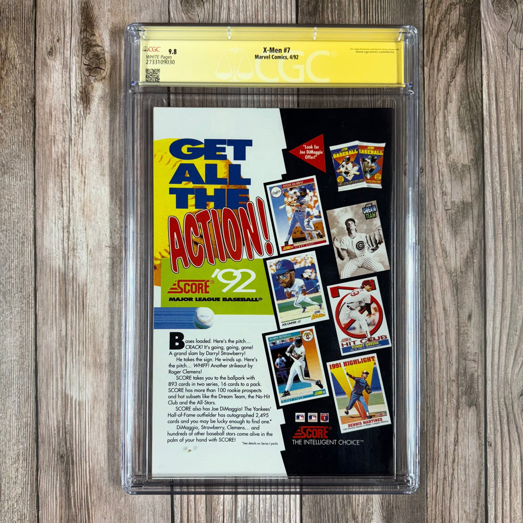 Bry's Comics X-Men #7 CGC 9.8 WP SS Signed by Jim Lee and Scott Lobdell Omega Red, Sabretooth & Maverick appearance, Mojo cameo (cert:9030)