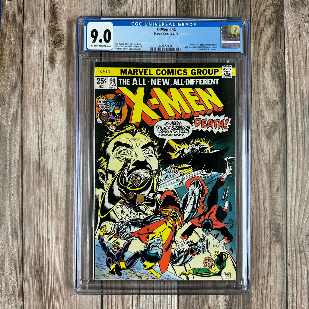Bry's Comics X-Men #94 CGC 9.0 2nd appearance of new X-Men team, 4th appearance of Wolverine, 1st appearance of Dragonfly, Claremont run begins