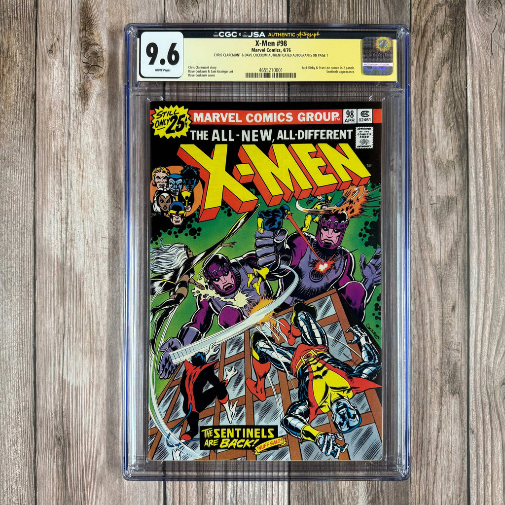 Bry's Comics X-Men 98 CGC 9.6 Signed Dave Cockrum & Chris Claremont