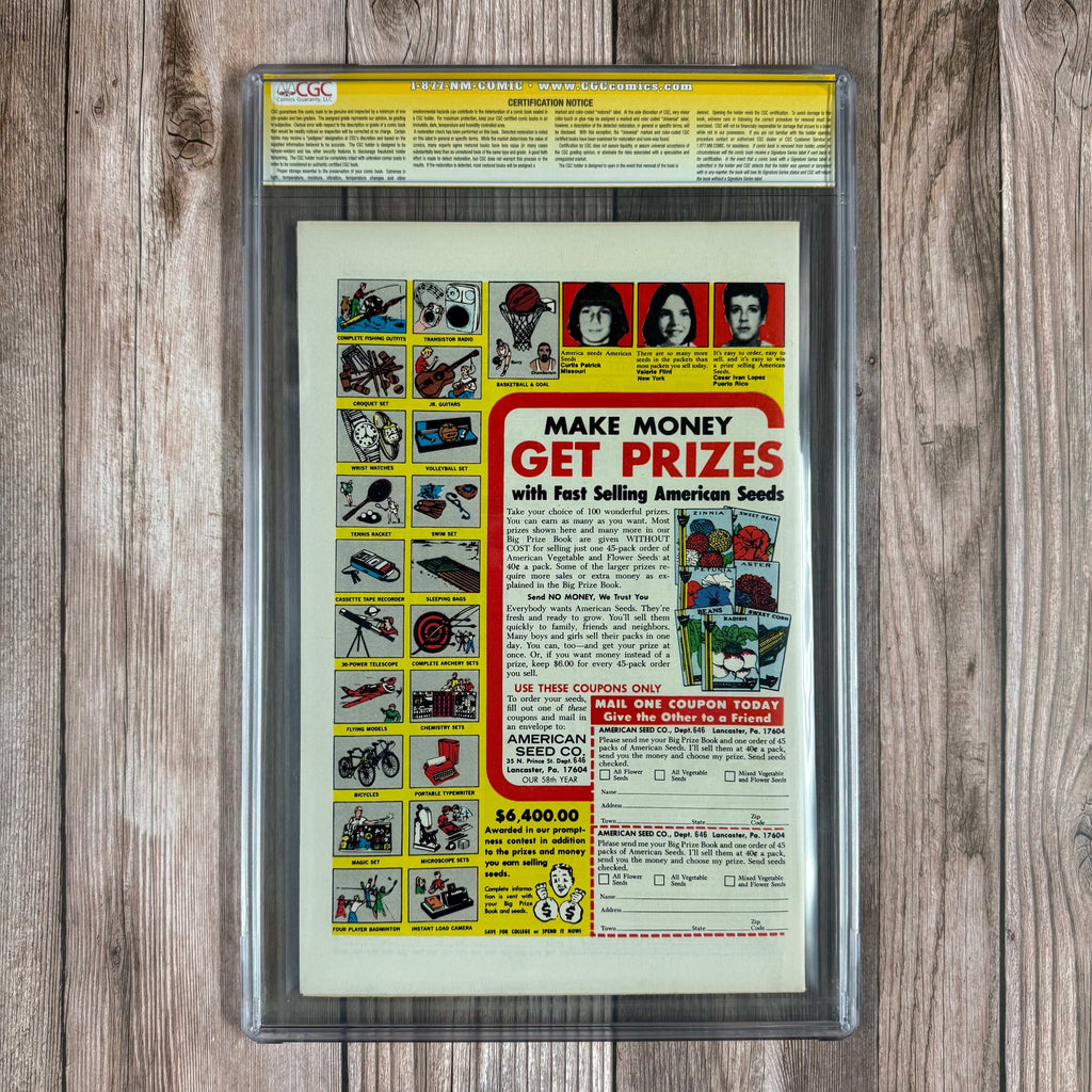 Bry's Comics X-Men #99 CGC 9.4 SS Signed by Chris Claremont, 1st cameo appearance of Black Tom Cassidy, Sentinels appearance (cert:1004)