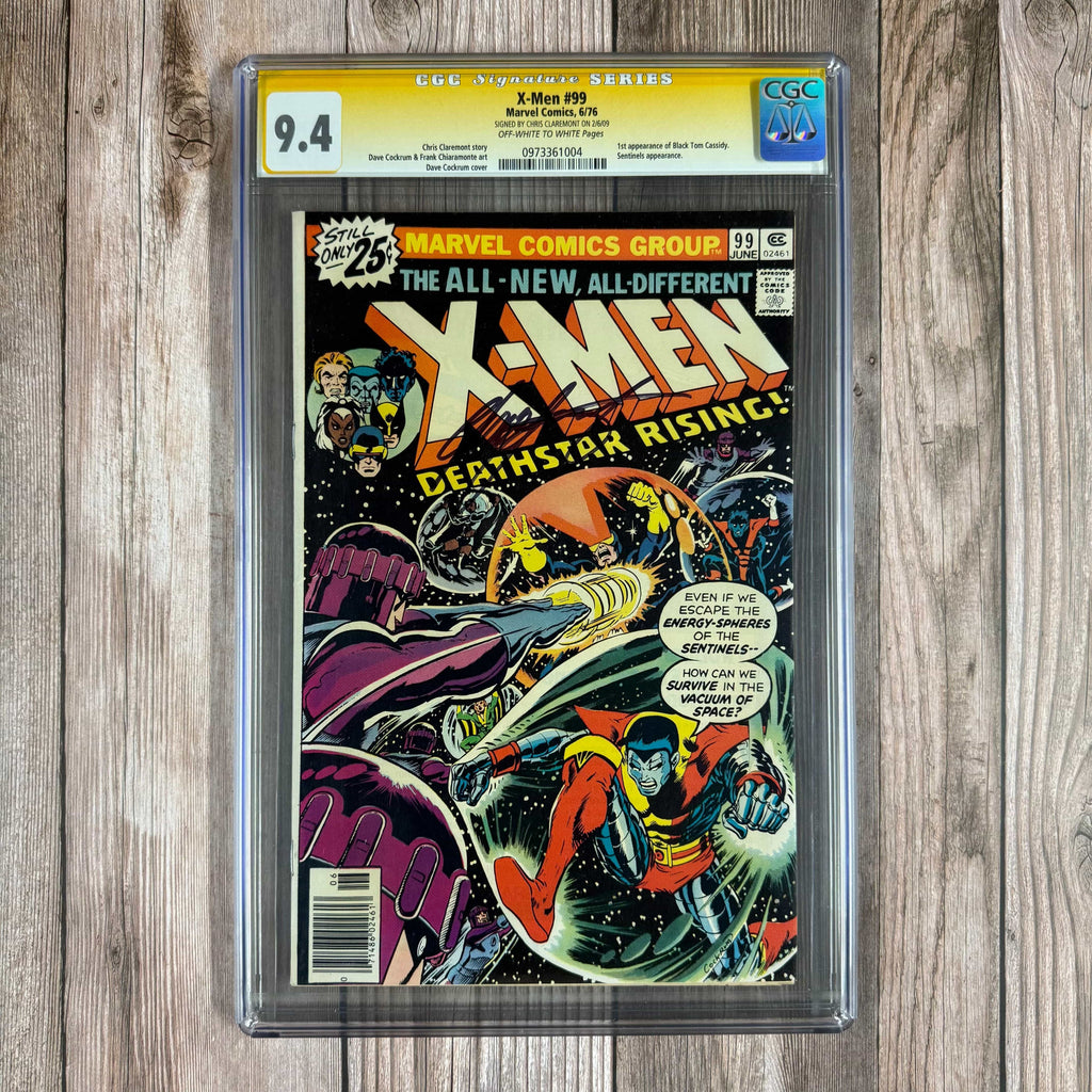 Bry's Comics X-Men #99 CGC 9.4 SS Signed by Chris Claremont, 1st cameo appearance of Black Tom Cassidy, Sentinels appearance (cert:1004)
